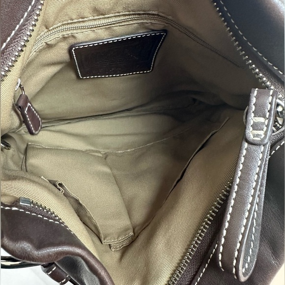 Vintage Coach Brown Leather Soho slim Duffel Shoulder Purse - Picture 10 of 11